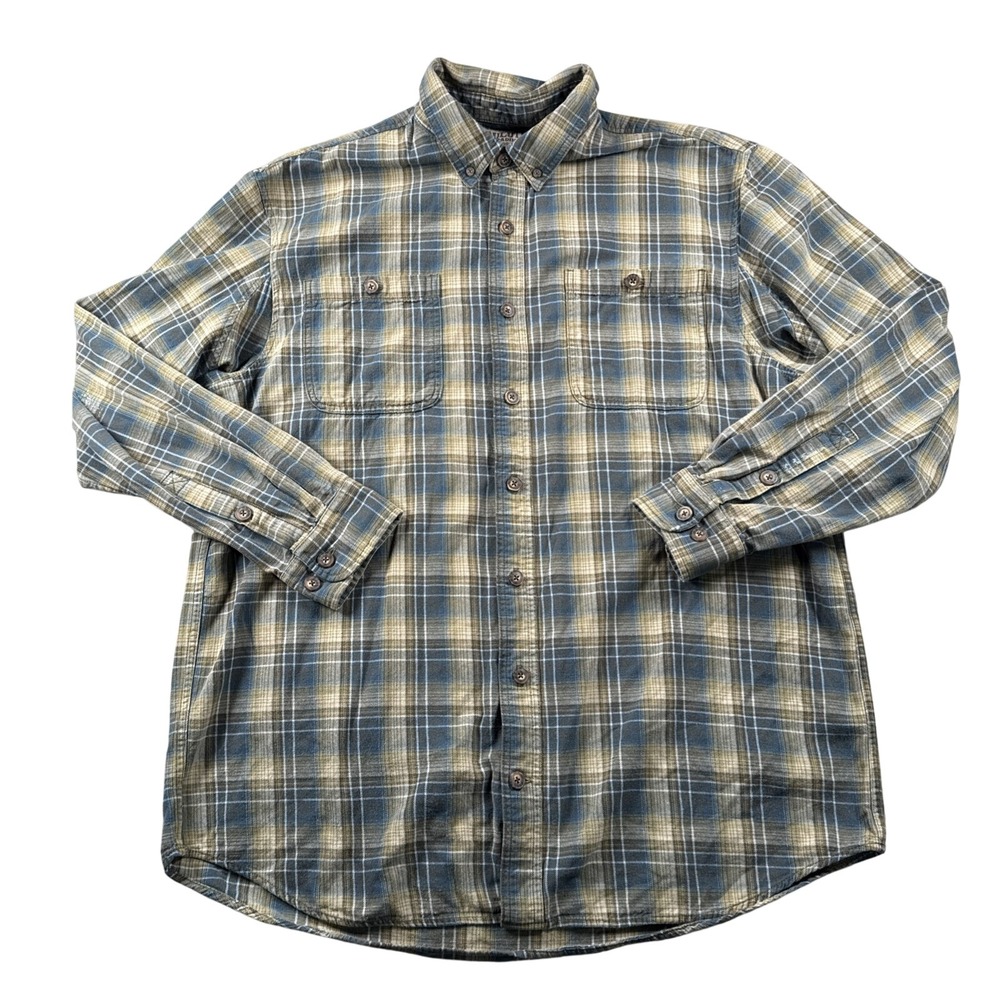 Duluth Shirt Mens XL TALL Free Swingin' Flannel Button Down Plaid‎ Pockets Work